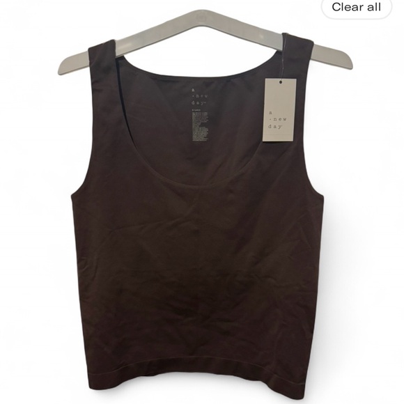 a new day Tops - Size XL A New Day Women's Brown Tank Top Inner